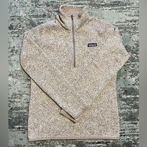 Patagonia Better Sweater Womens Sz Medium Gray 1/4 Zip Long Sleeve Pullover